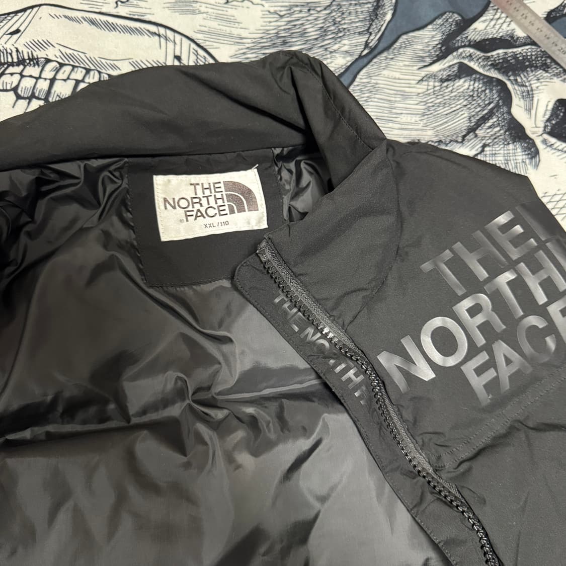 노스페이스 구스다운 패딩조끼 110사이즈 상품이미지2