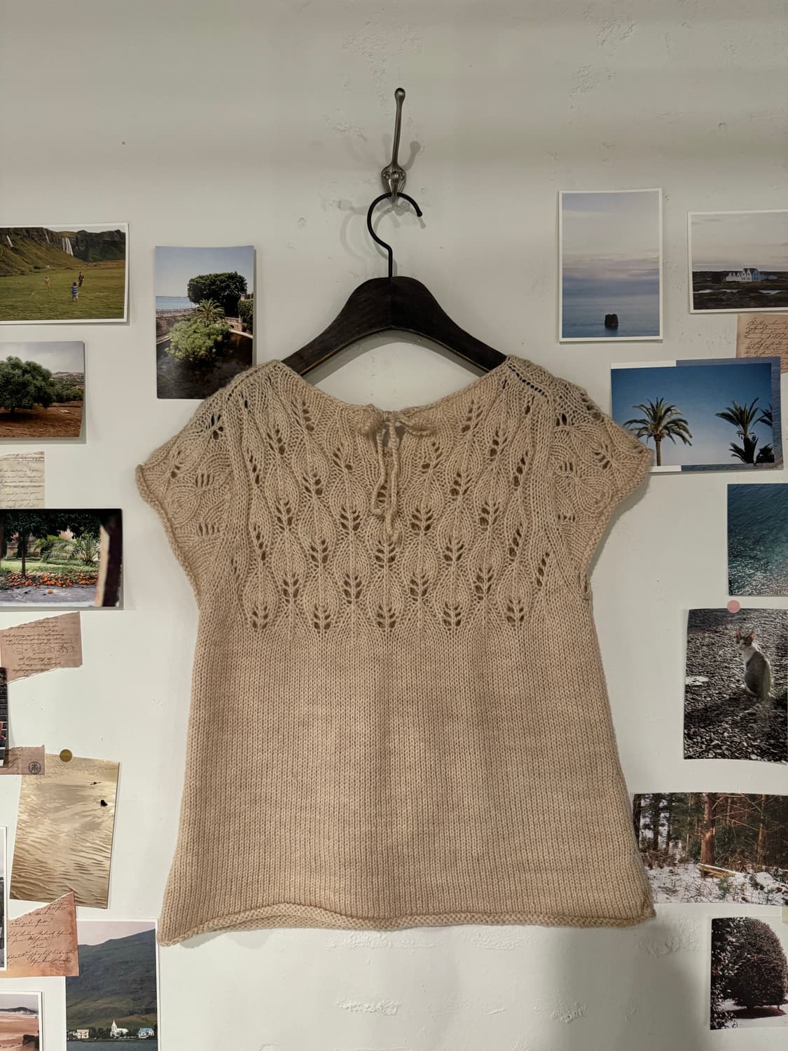 울 반팔 니트 상품이미지6