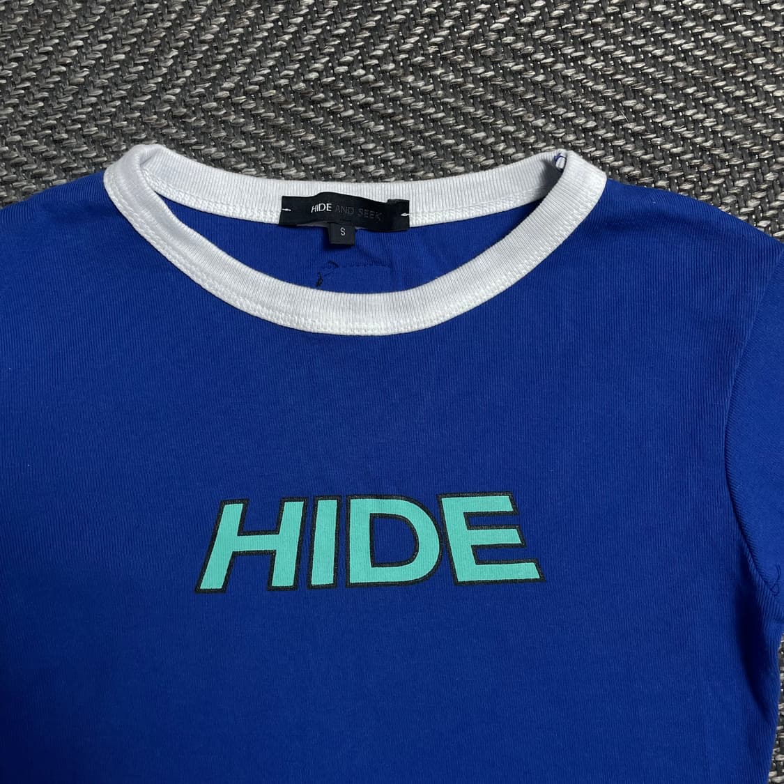 HIDE 우먼스 빅로고 크롭 반팔 티셔츠o 5127 상품이미지2