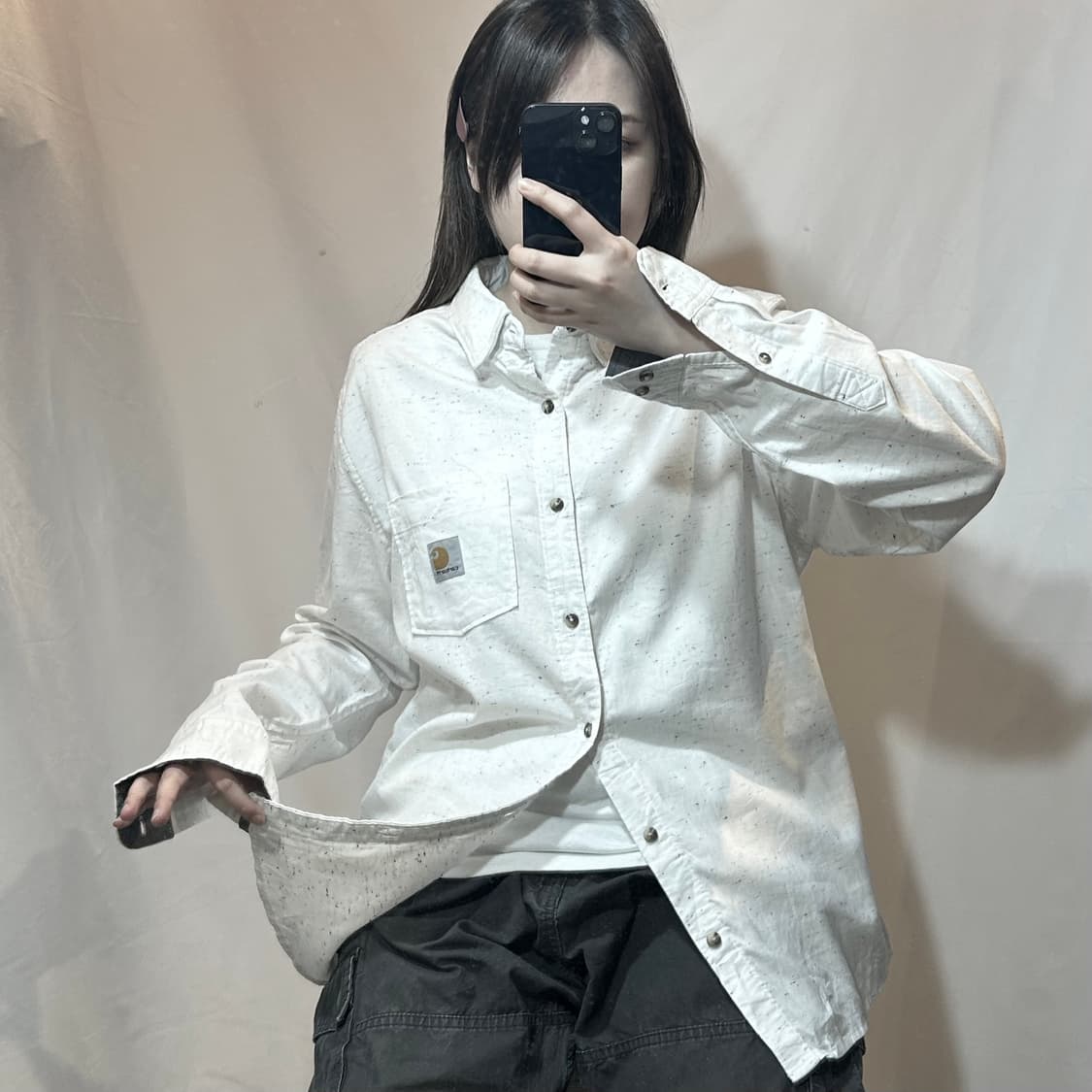 칼하트 셔츠 🪽 화이트  상품이미지1