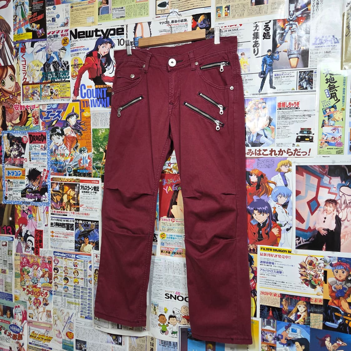 JPN 리 카우보이 신치백 펑크 로우라이즈 코튼 팬츠 상품이미지3