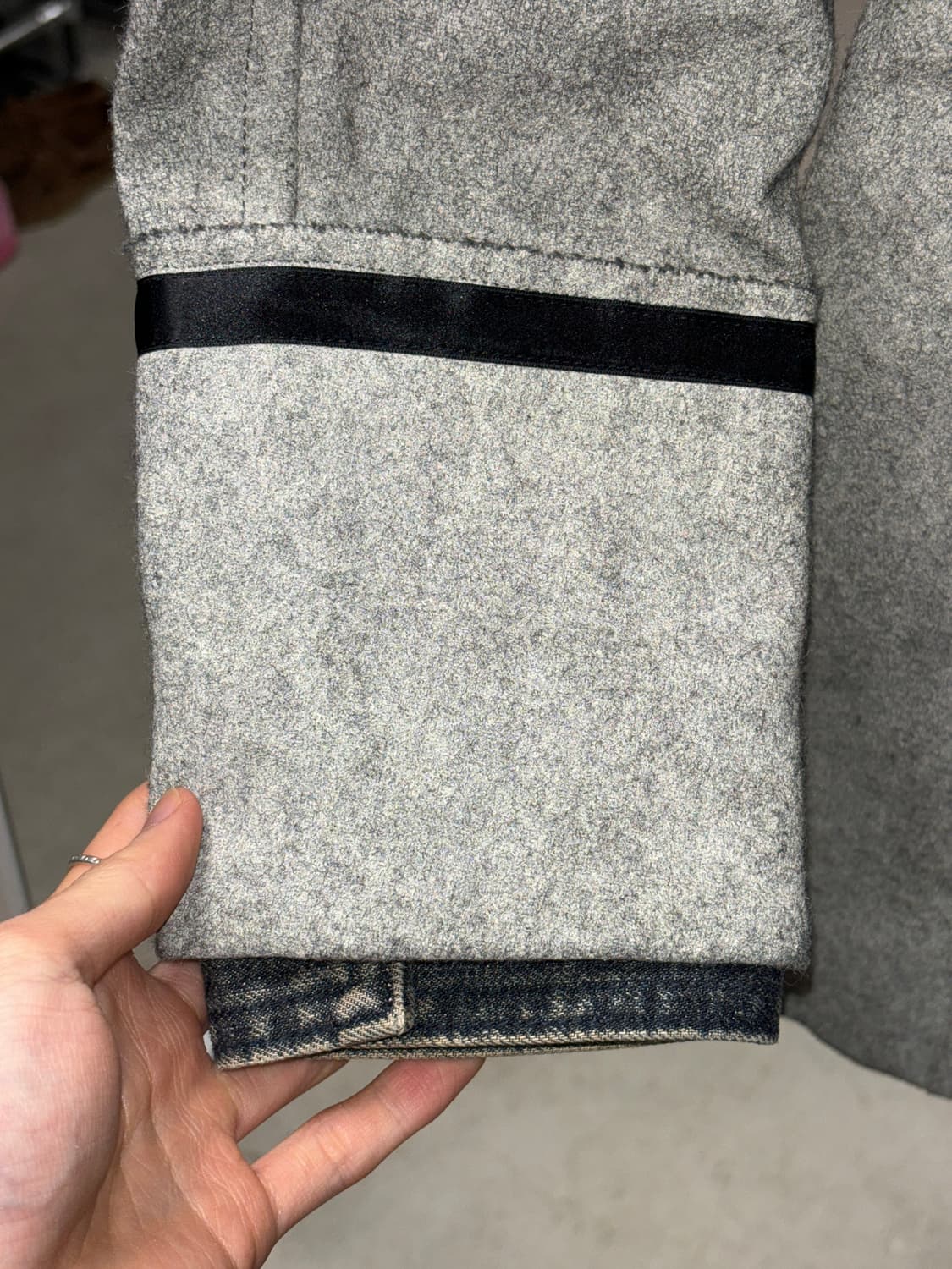 5351 pour les hommes 데님 레이어드 나폴레옹 자켓 상품이미지4