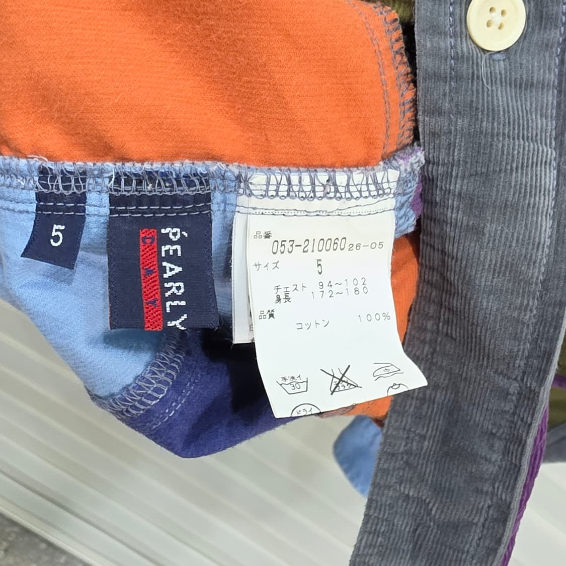 PEARLY GATES 패치워크 코듀로이 셔츠- 5 상품이미지8