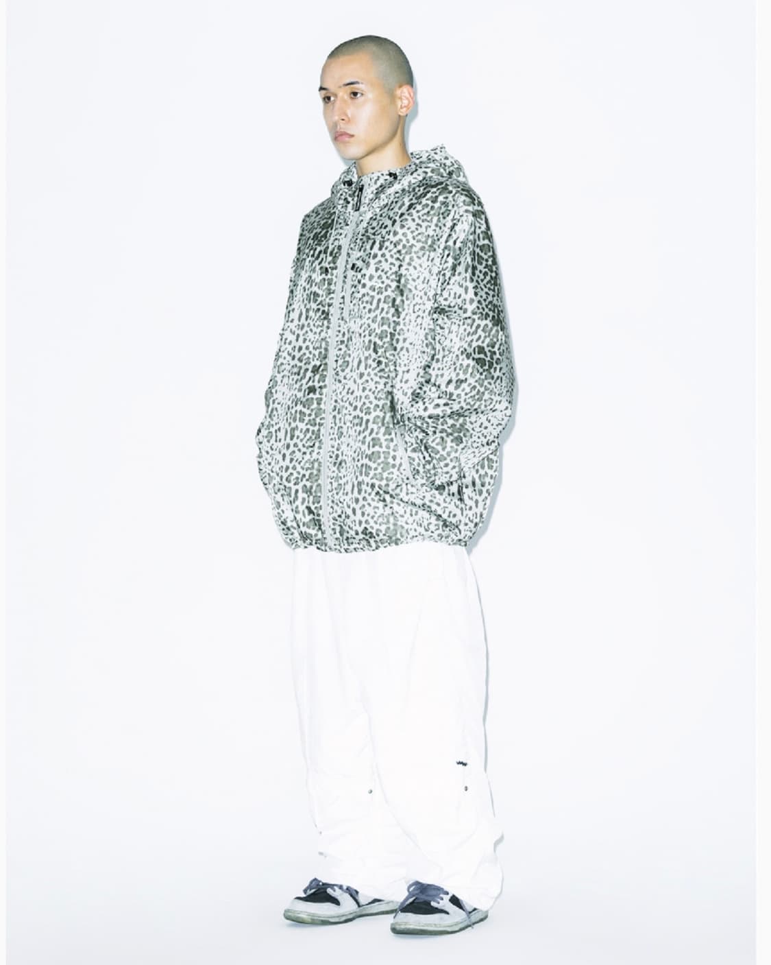 예스아이씨 레오파드 호피 윈드브레이커 바람막이 자켓 M 상품이미지5