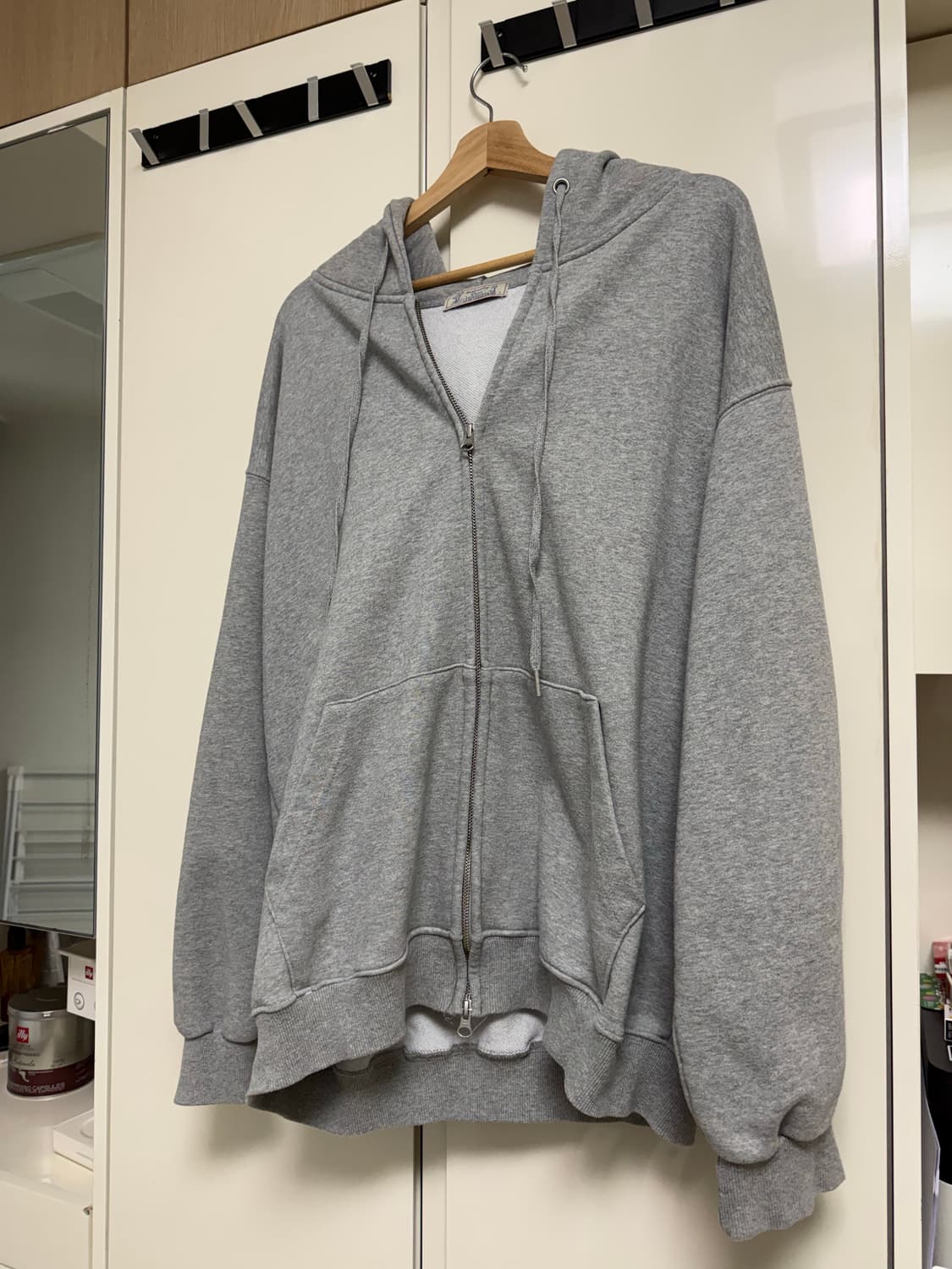 웬즈데이 오아시스 후드집업 그레이 상품이미지1