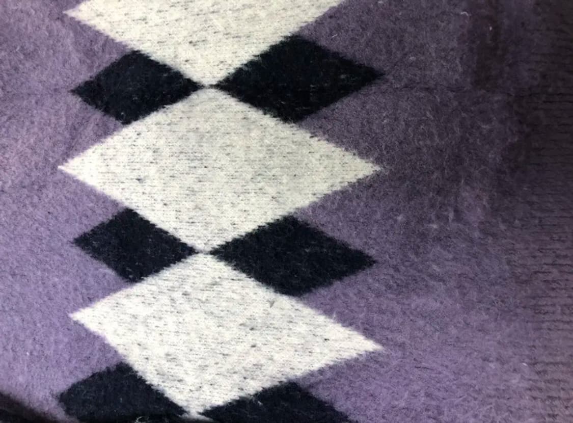 세인트페인 퍼플 아가일 니트 상품이미지6