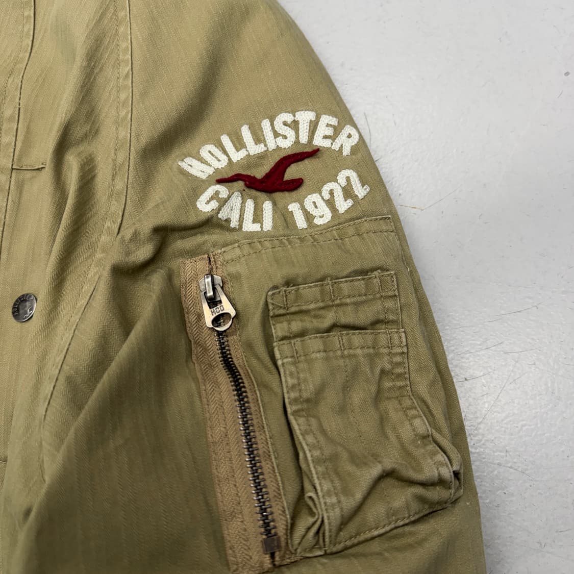 홀리스터 Y2K 퍼 하이넥 밀리터리 야상 자켓 상품이미지5