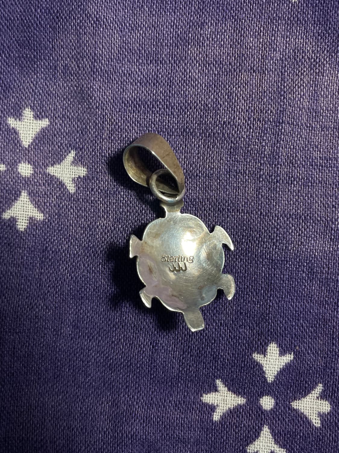 Navajo 925 Silver Turtle Pendant 상품이미지5