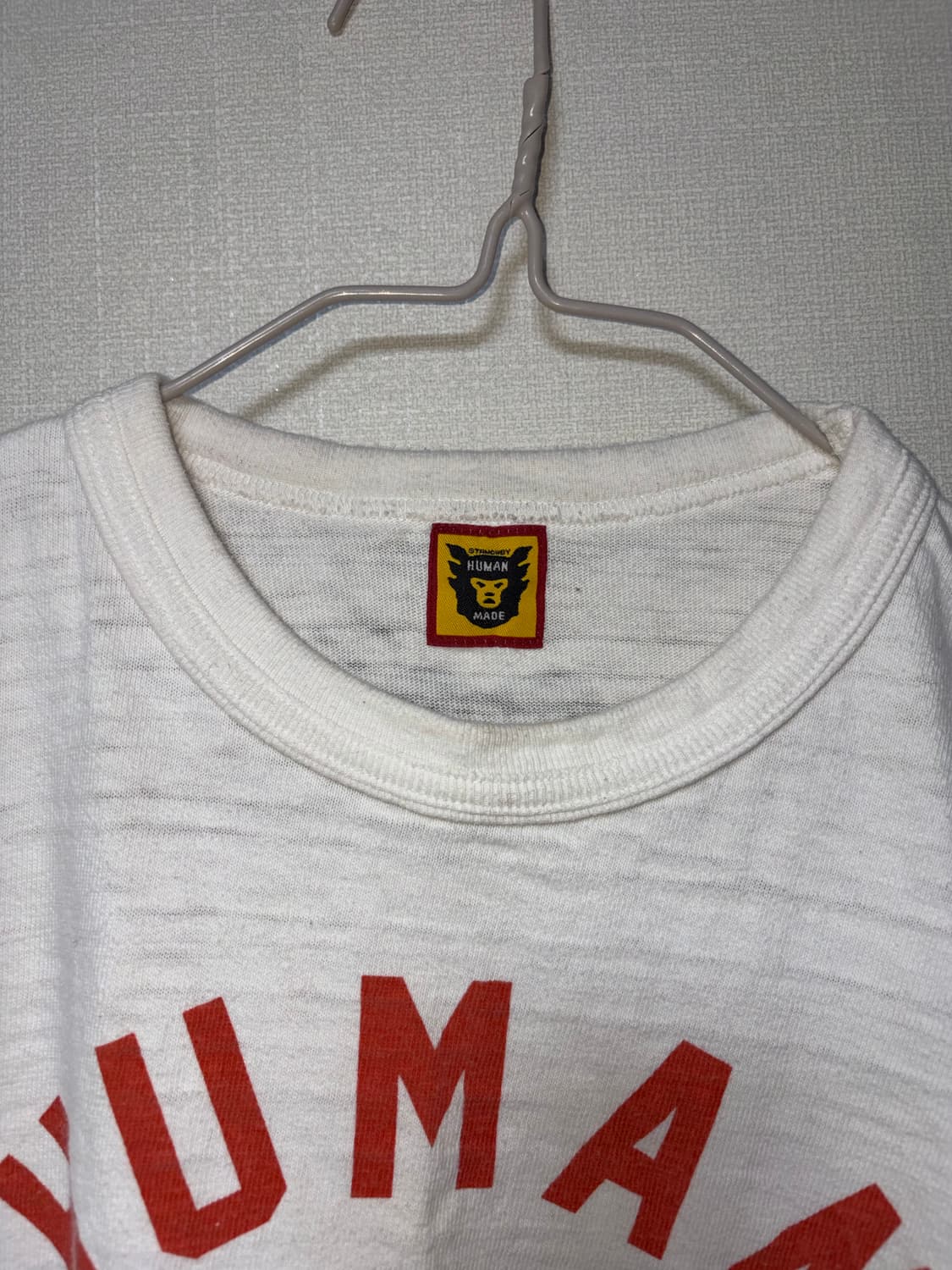 휴먼 메이드 그래픽 롱슬리브 티셔츠 화이트 M 상품이미지3