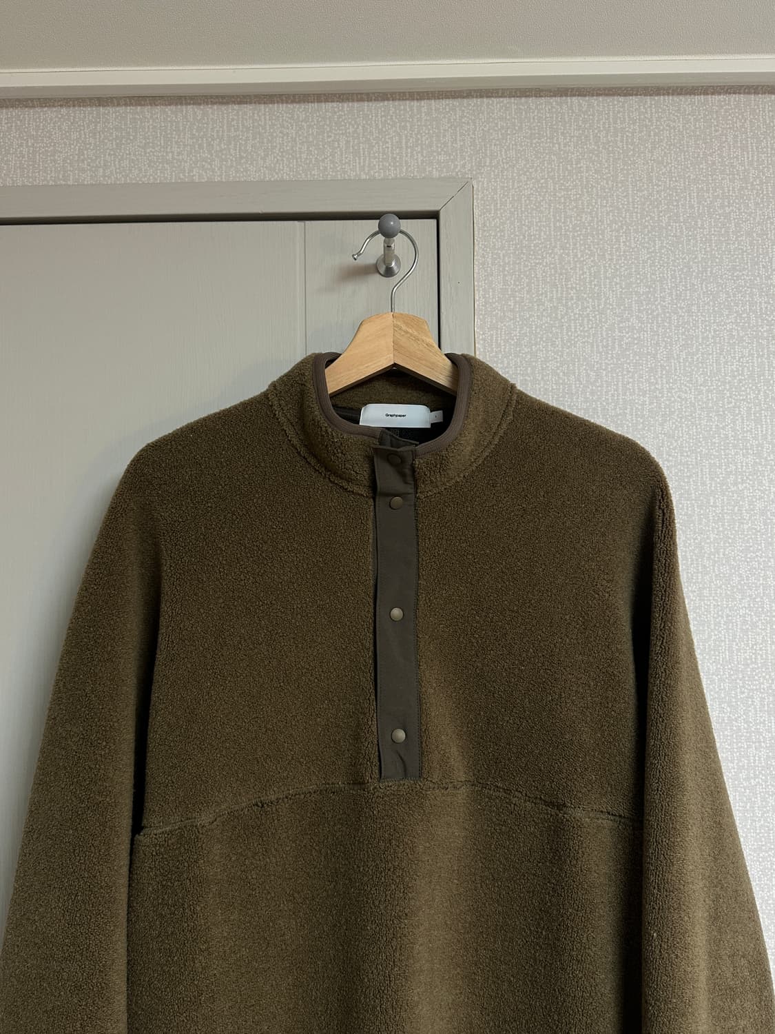 그라프페이퍼 울 보아 플리스 풀오버 상품이미지3