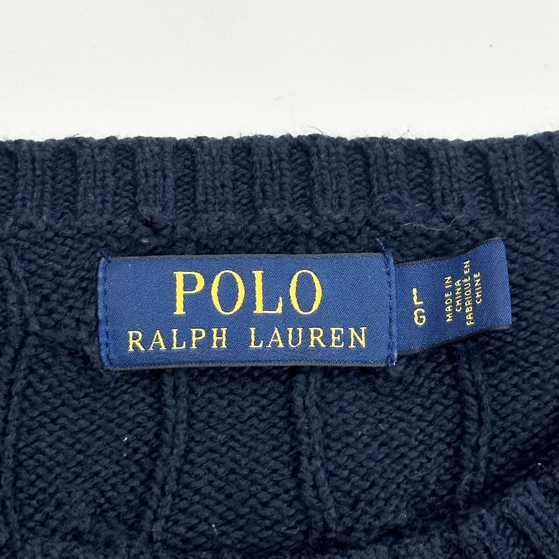 폴로 랄프로렌 클래식 케이블 니트 네이비 L 상품이미지5
