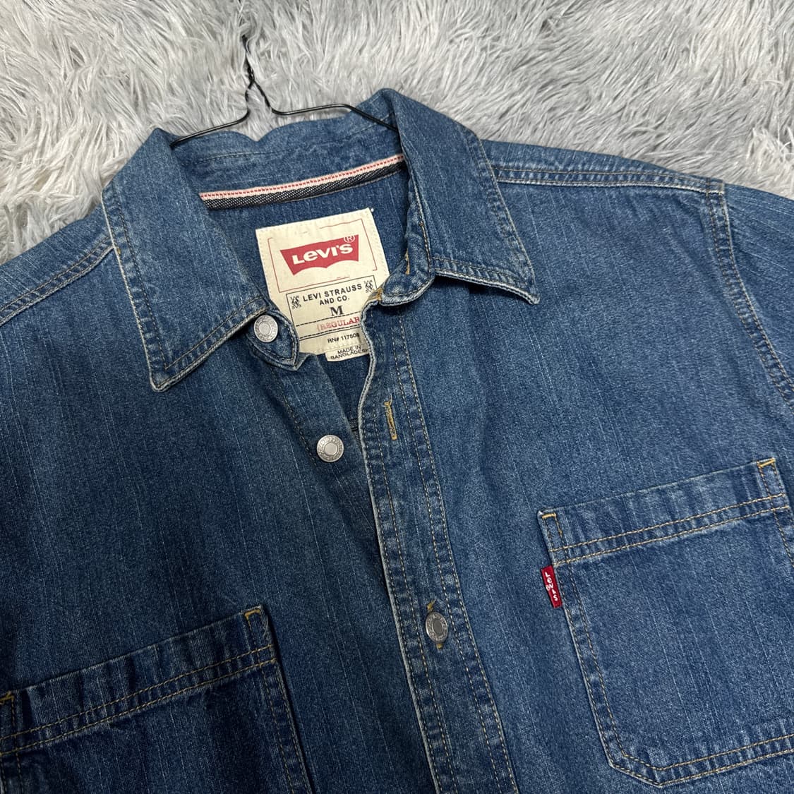 리바이스 데님셔츠 117508 M사이즈 상품이미지2