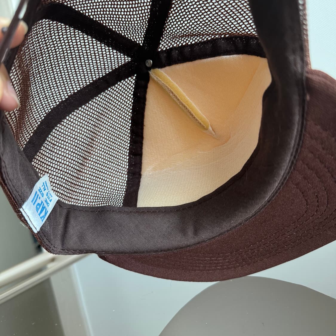 USA 빈티지 모자 볼캡 vintage cap 트러커 메쉬 브라운 상품이미지5