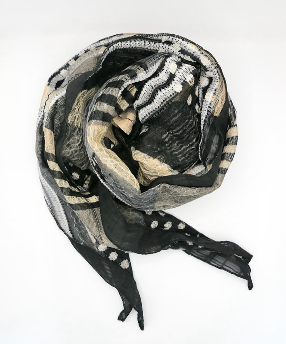 코이세이오 스카프 블랙 + 노트 상품이미지1