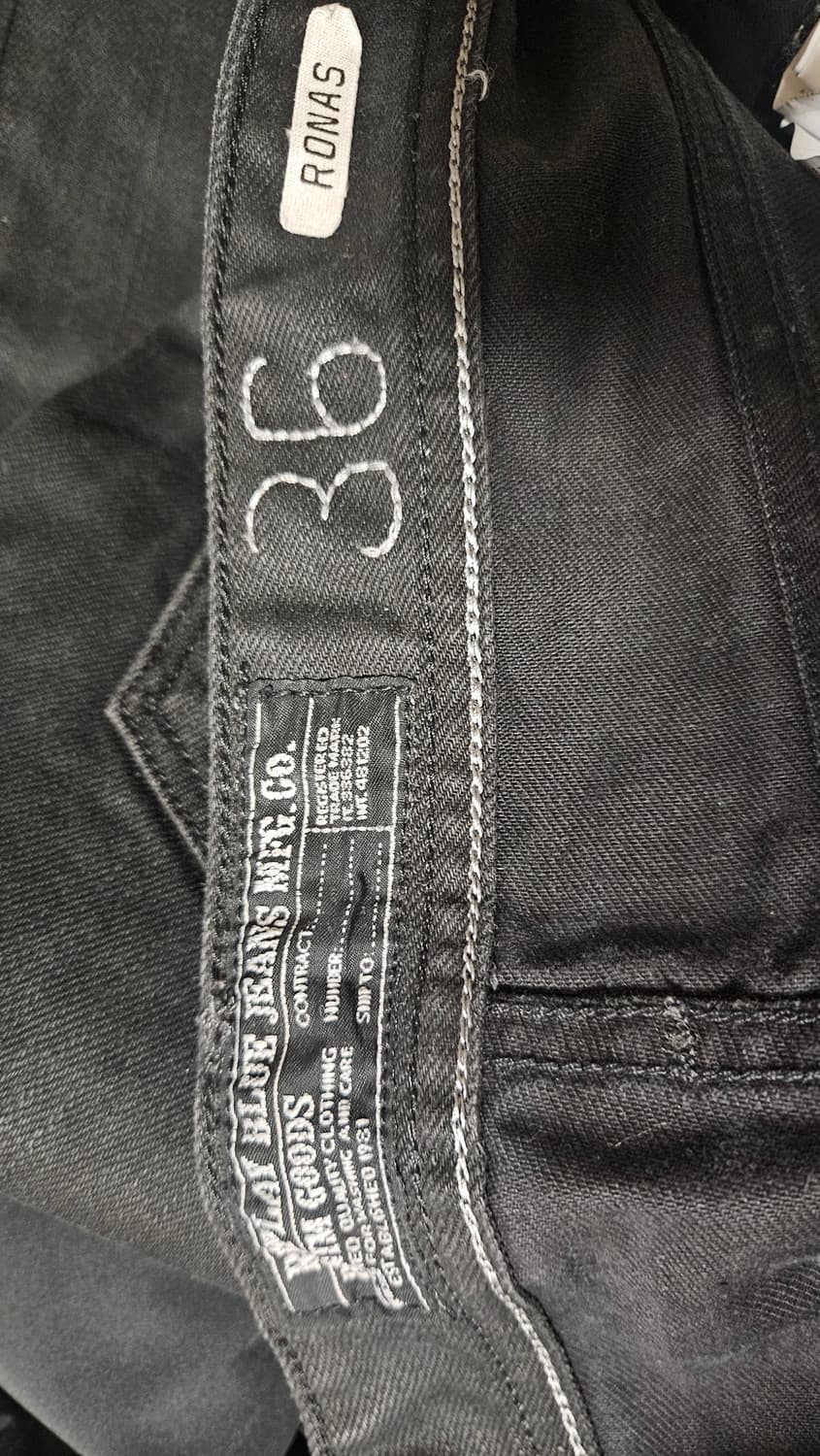 Replay coated black jeans 36 상품이미지10