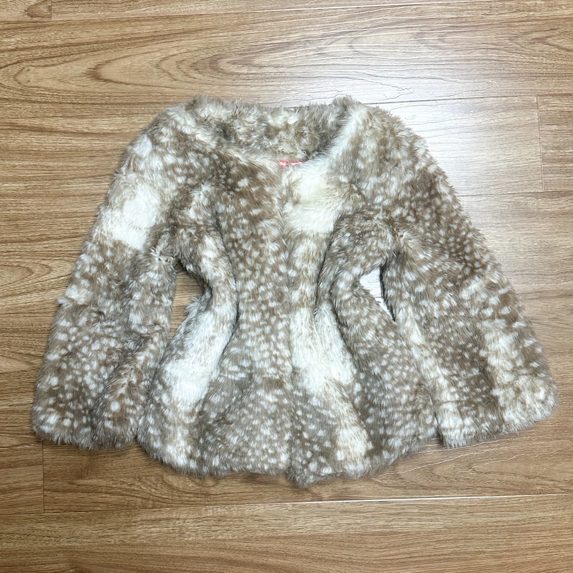 빈티지 밤비 코트 자켓 히메갸루 로걀 라떼 헤이세이 히메카지 리본 상품이미지2