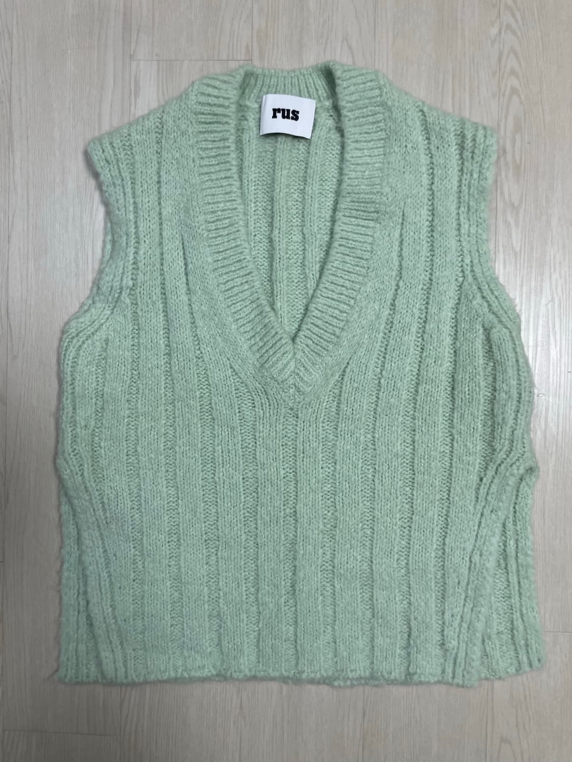 Rus vest knit mint green 상품이미지5