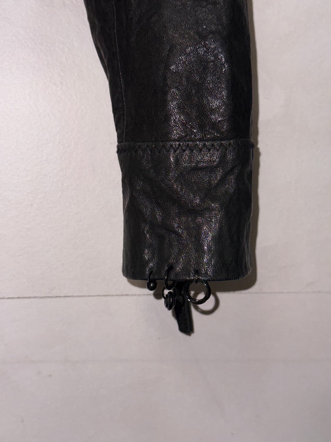 O’2ND lamb skin buckle piercing hood jk 상품이미지5