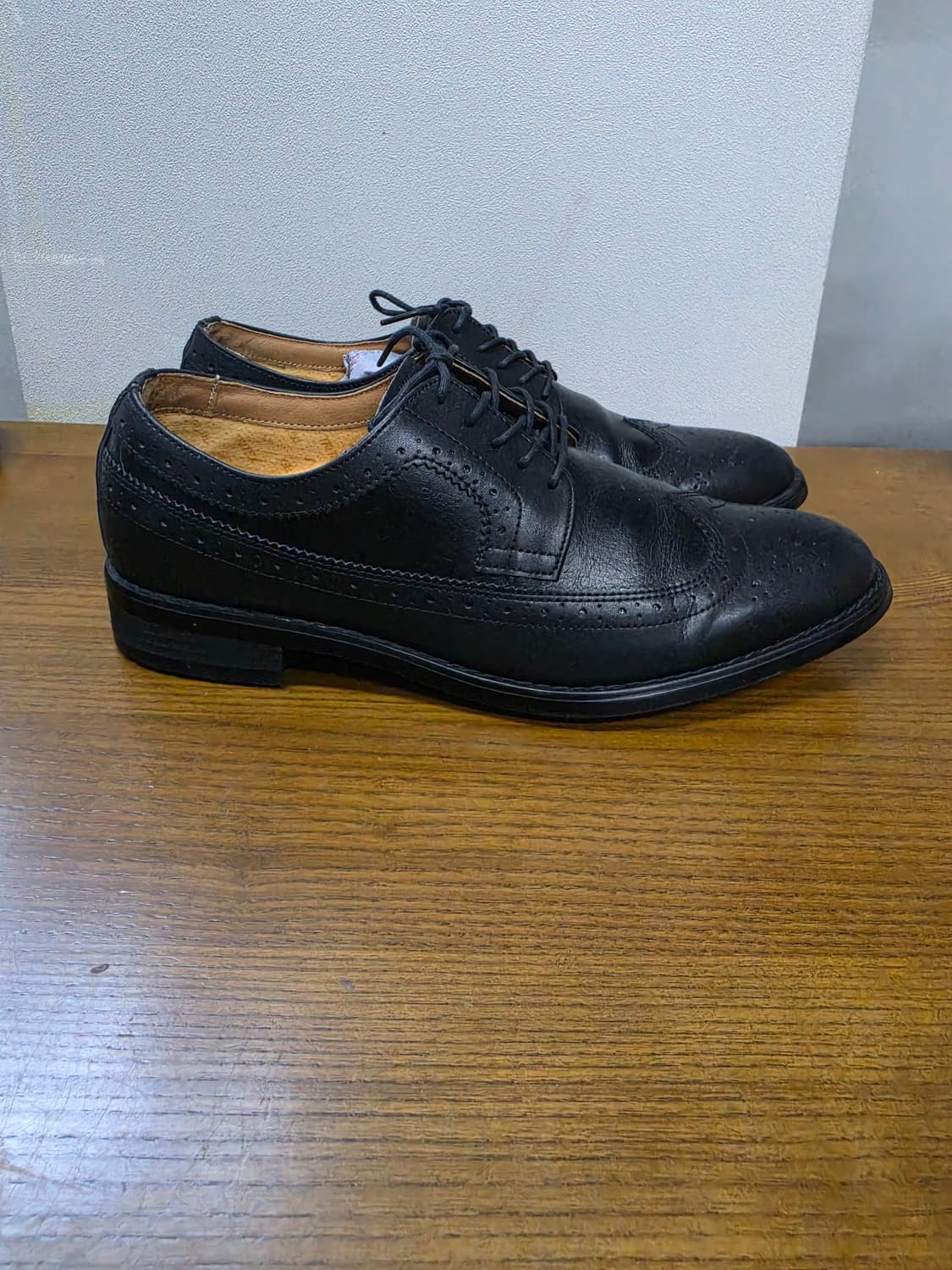 킨록앤더슨 남성 윙팁 구두 블랙 상품이미지2