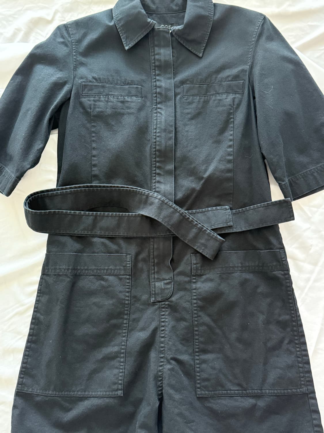 COS 블랙 벨티드 점프 수트 상품이미지10