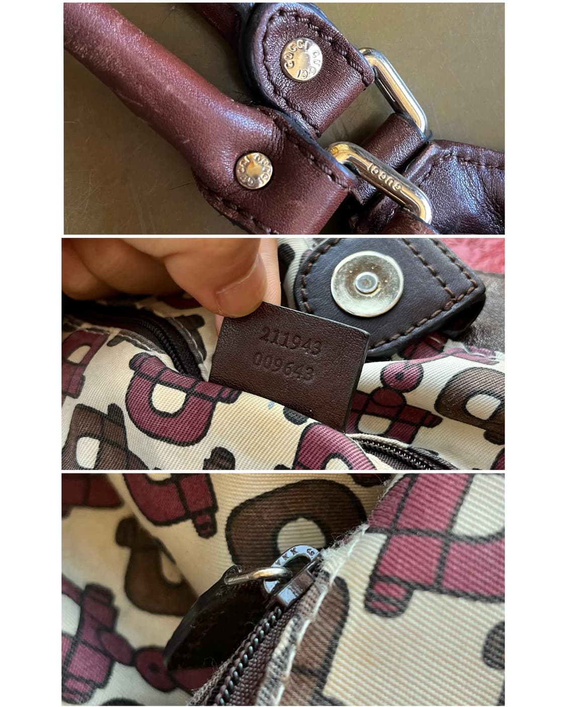 Old GUCCI Italy Shima Suki Leather Bag 상품이미지10