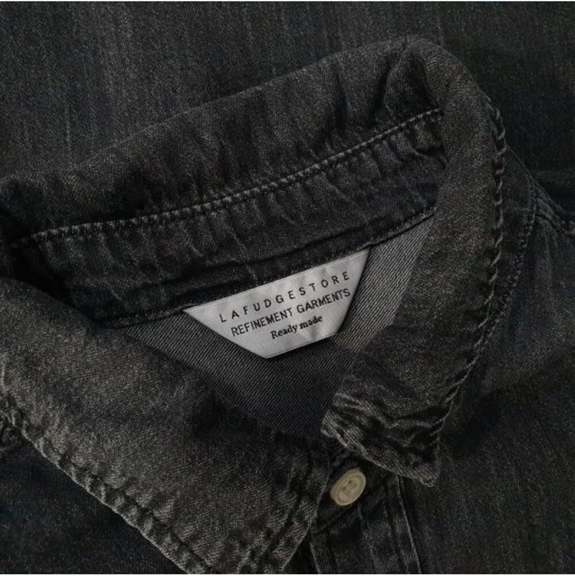 라퍼지스토어 흑청 데님 셔츠 상품이미지4