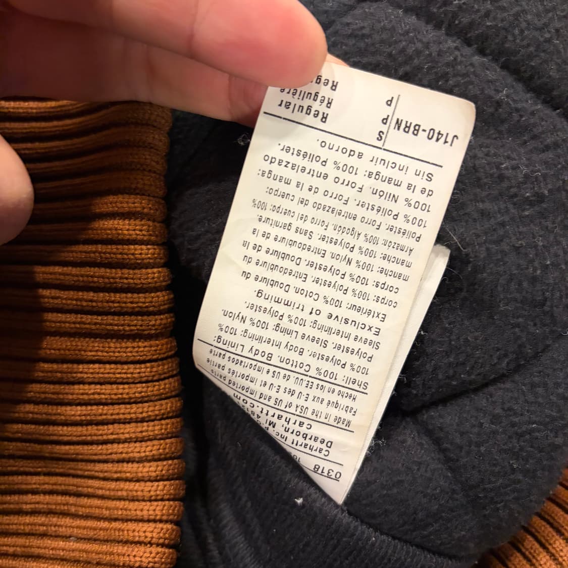 [S] 칼하트 J140 액티브 후드 워크 자켓 브라운 C317 상품이미지9