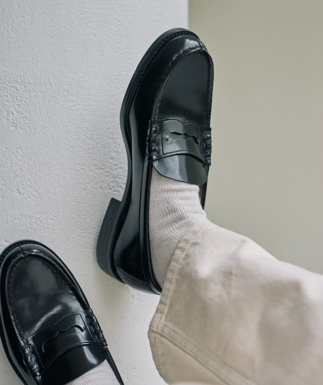 남성용 PU 페니로퍼 HS-6550_BLACK 상품이미지2