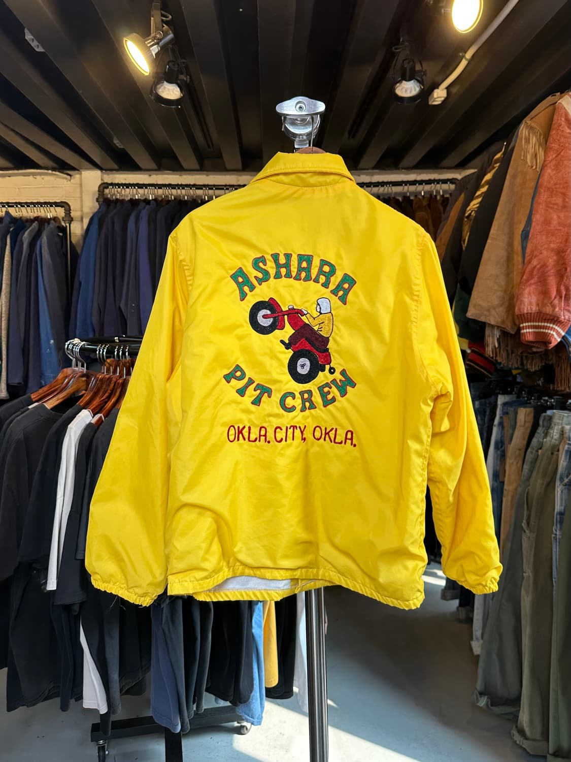 90s Dunbrooke 나일론 자수 코치 자켓 made in usa 상품이미지1