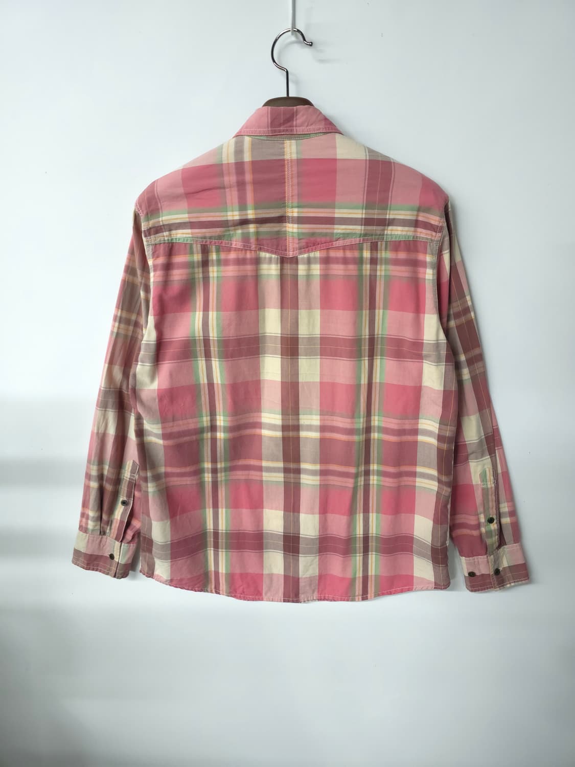 에드윈 남성 핑크체크 셔츠 100 상품이미지8