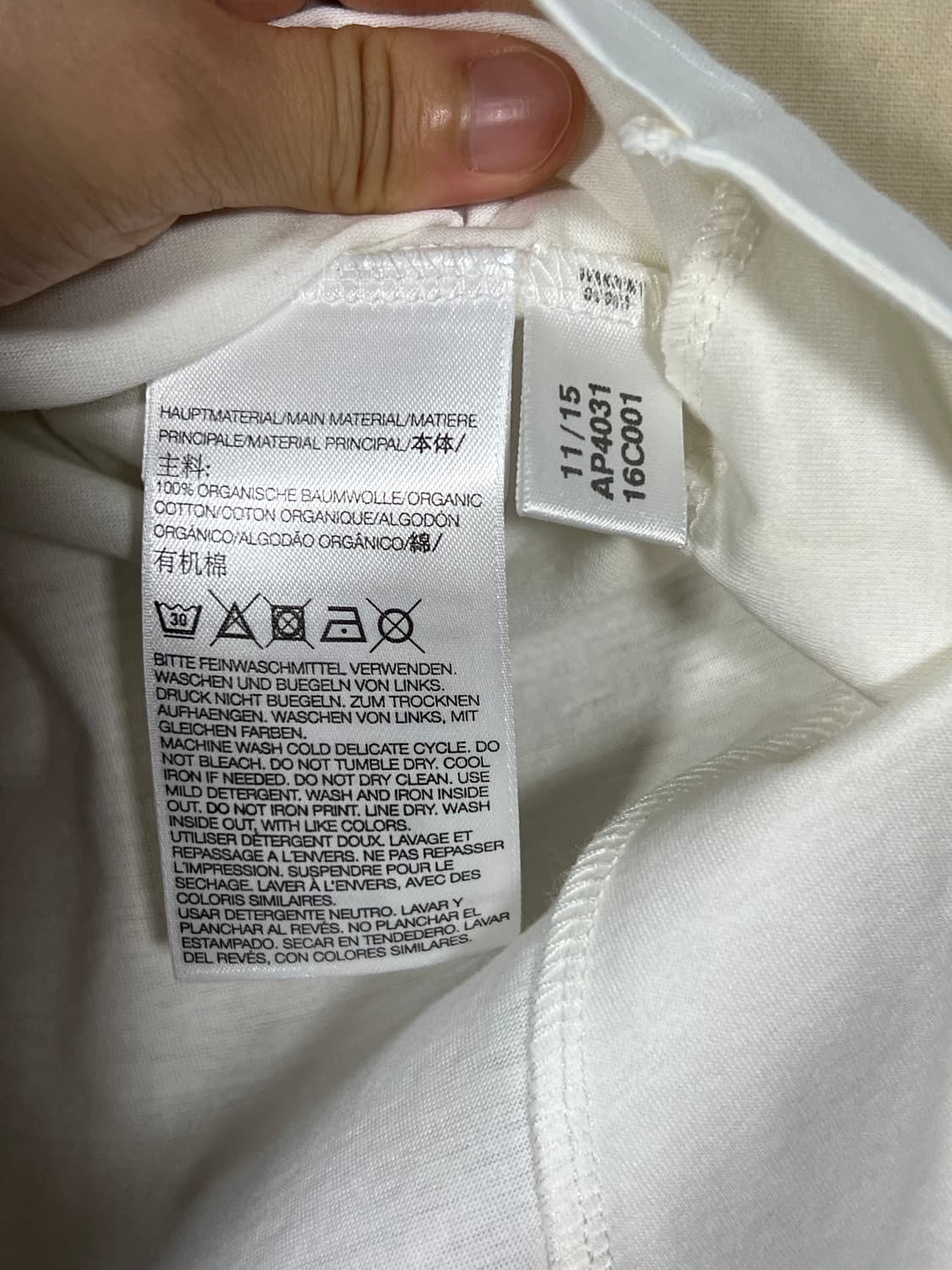 요지 야마모토 Y-3 비대칭 탱크 탑 처분  상품이미지4