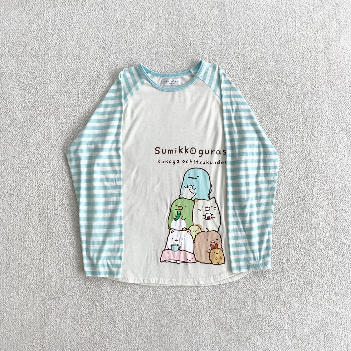 스밋코구라시 ♥ 민트 스트라이프 캐릭터 롱슬리브 상품이미지1