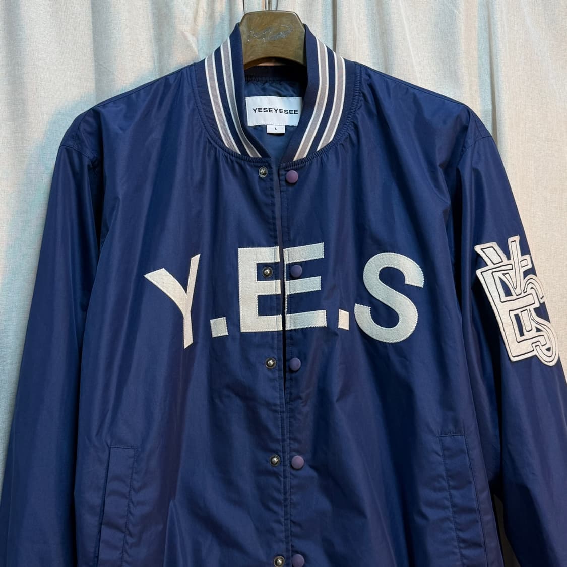 [L] 예스아이씨 YESEYESEE스타디움 자켓 항공점퍼 상품이미지3