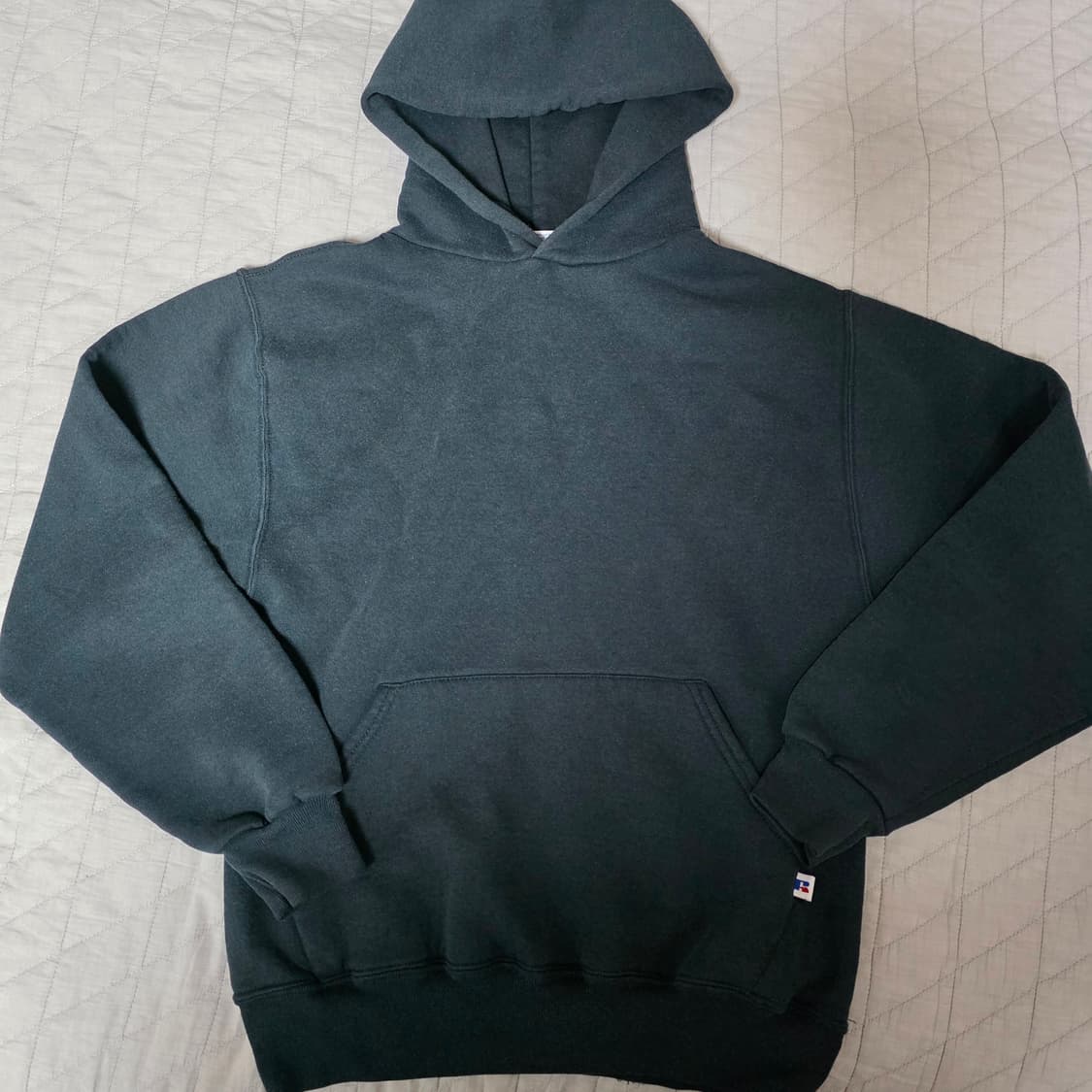 [S] 90s 빈티지 러셀 애슬레틱 블랭크 후드 블랙 ver. 레어사이즈 상품이미지1