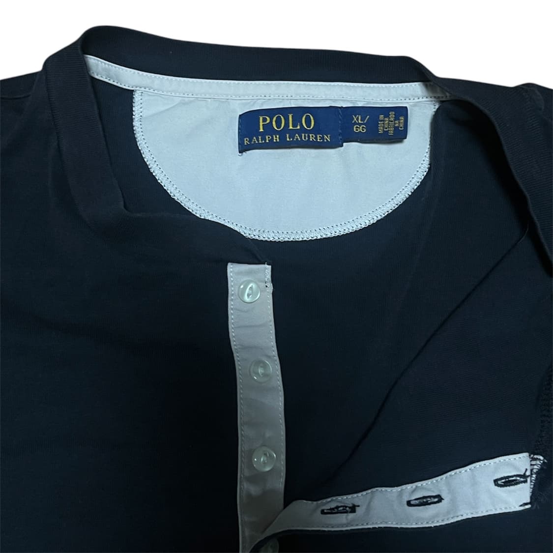 폴로 헨리넥 반팔티 블랙 상품이미지2