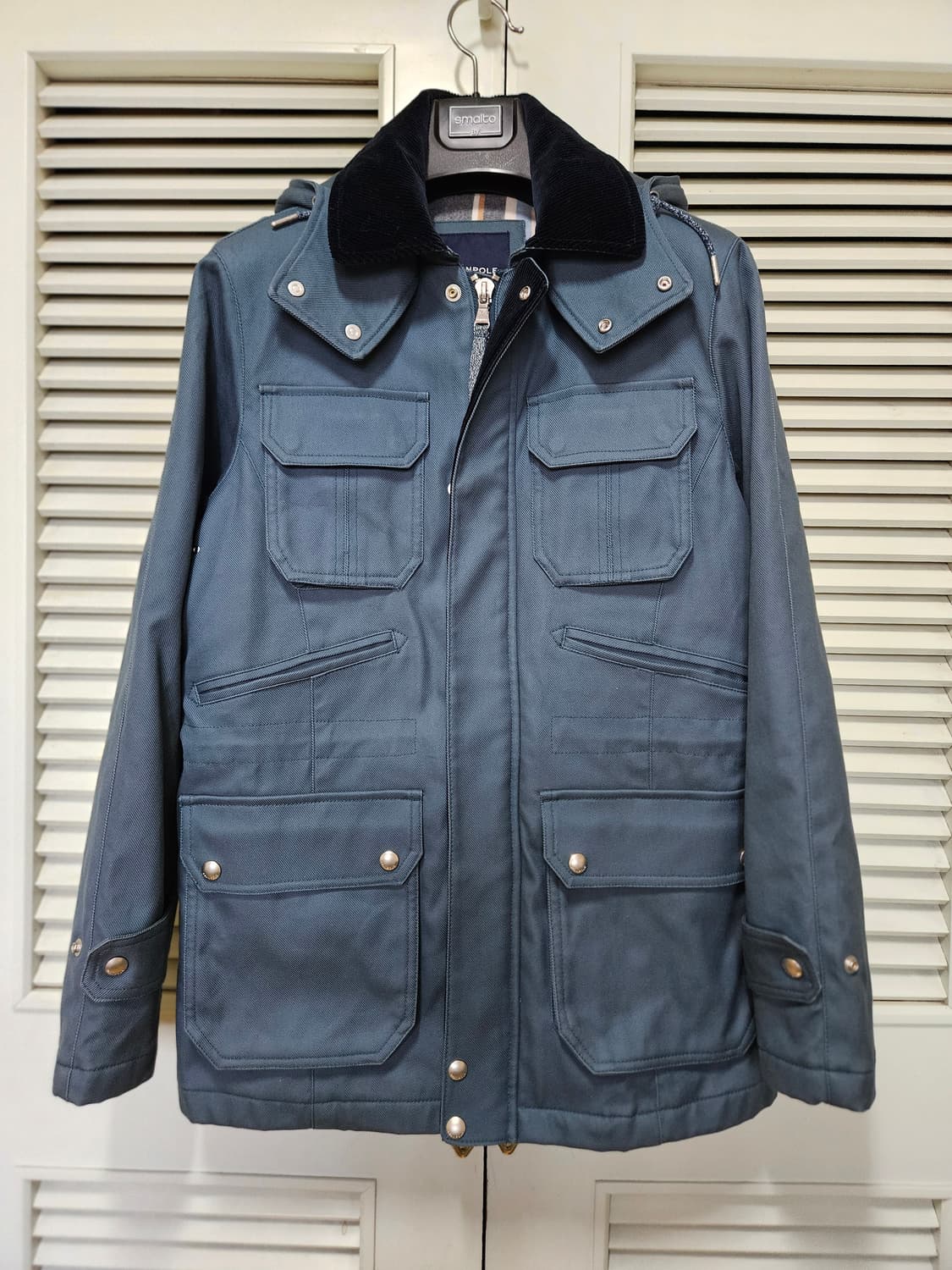 빈폴 로열 블루 후드 트윌 사파리 자켓 (95 사이즈) 상품이미지1