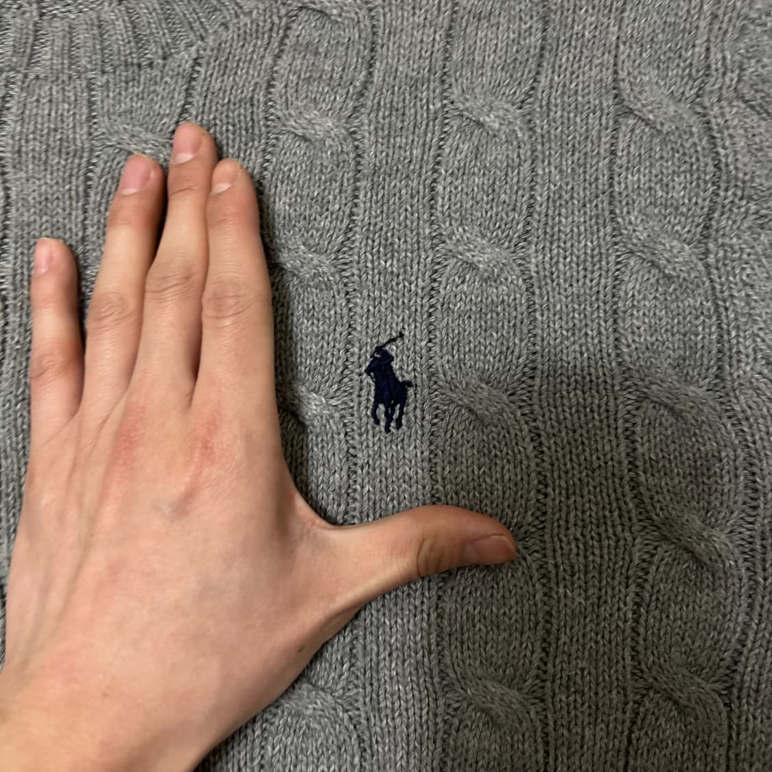 폴로 랄프로렌 라운드 꽈배기 니트 M/95  상품이미지3