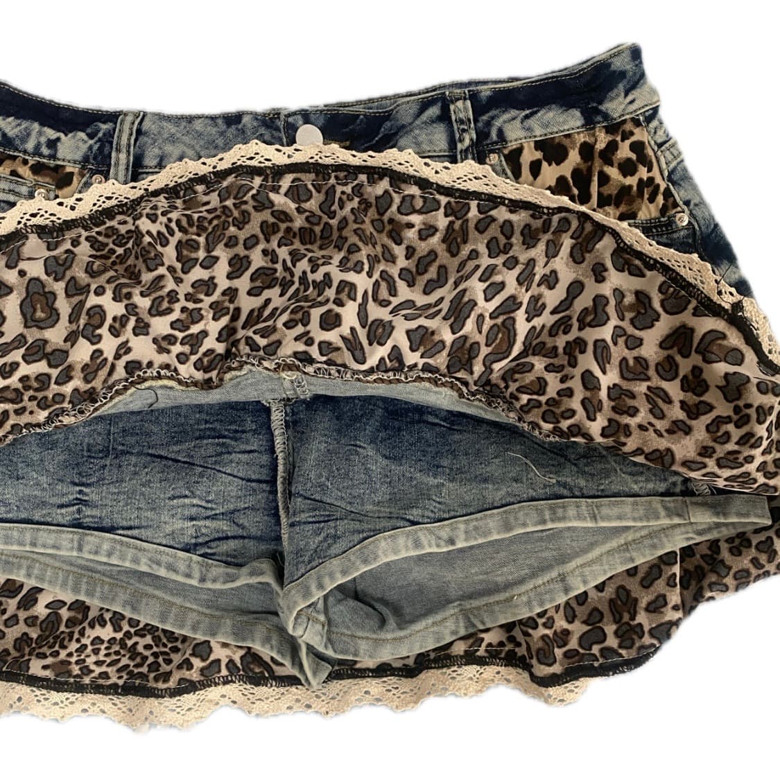 leopard pantskirt 호피 청치마 상품이미지3