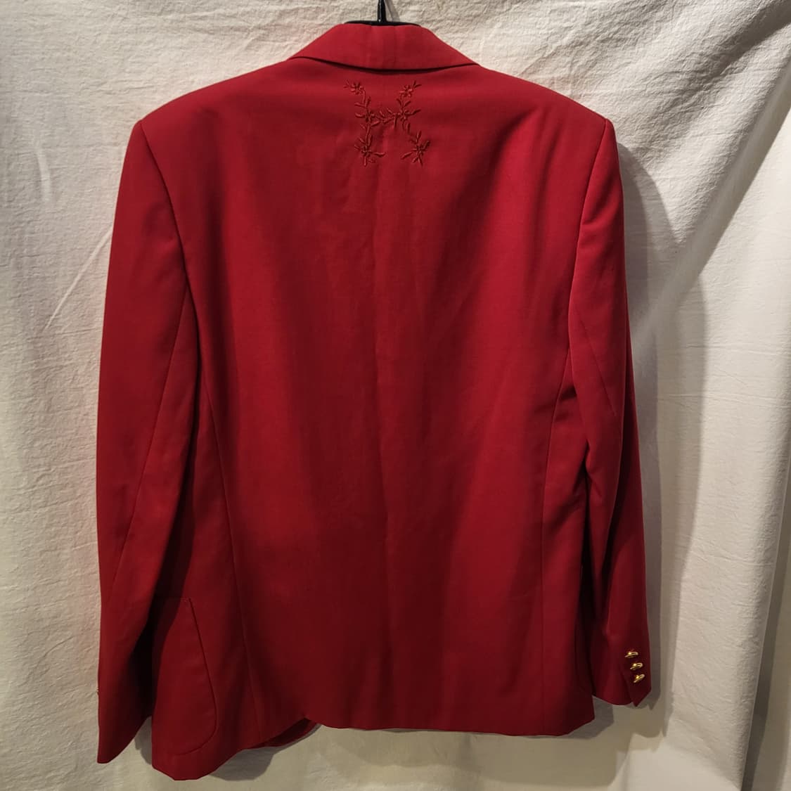 버버리 레드 금장 로고 블레이저 자켓 상품이미지6