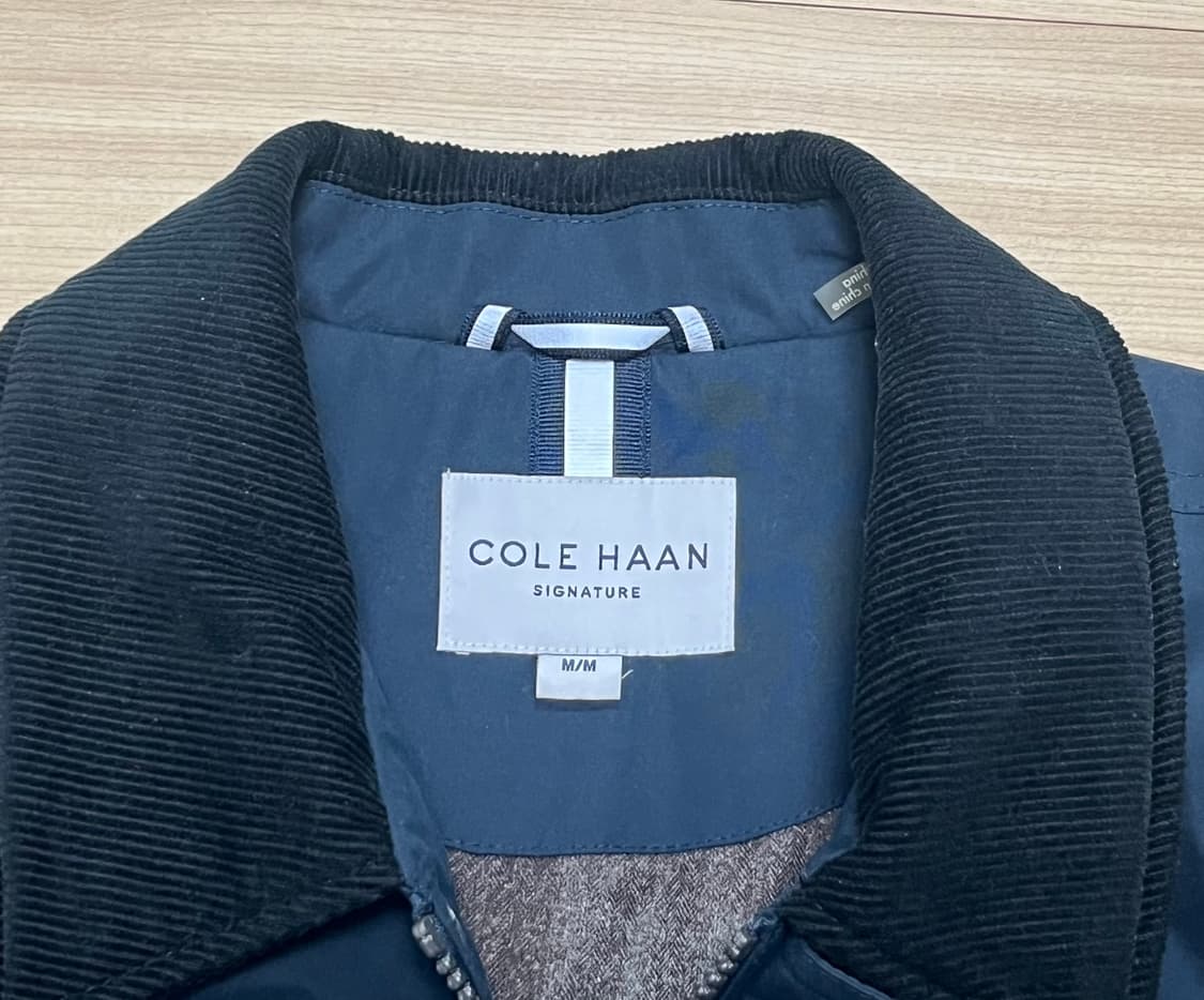 [M] 콜한 코듀로이카라 헌팅 패딩 자켓 네이비 상품이미지2