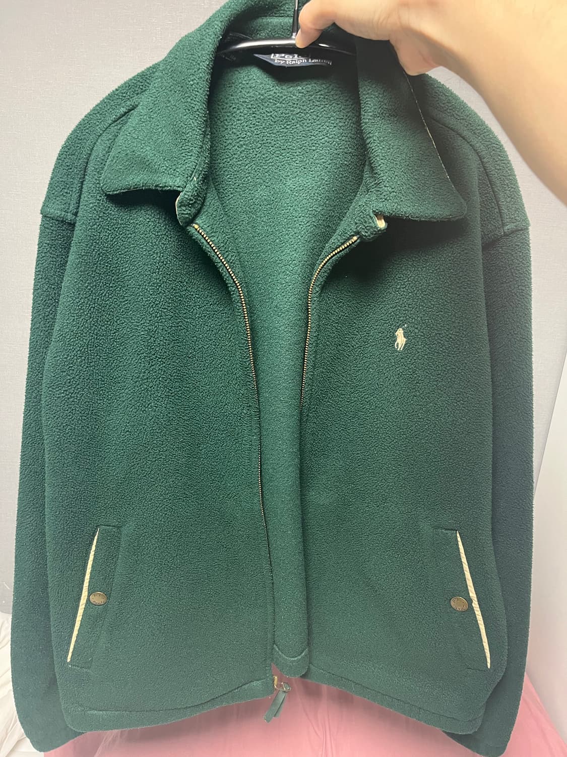 [M] 폴로 플리스 후리스 폴라텍 그린 자켓 팝니다. 상품이미지1