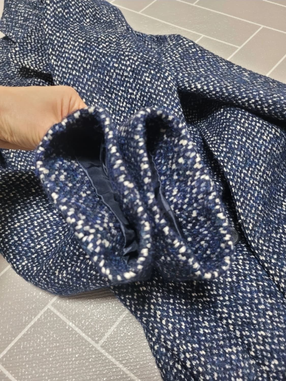 새상품) 라코스테 레귤러핏 더블버튼 울알파카 롱 코트36 (66) 상품이미지8