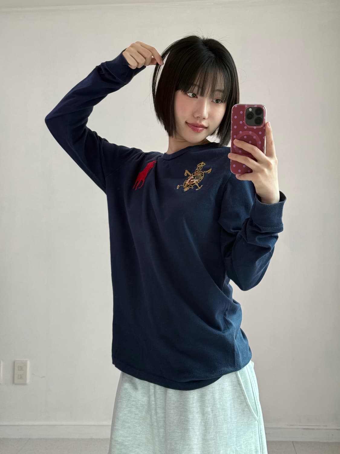 폴로 빅포니 네이비 롱슬리브 상품이미지2