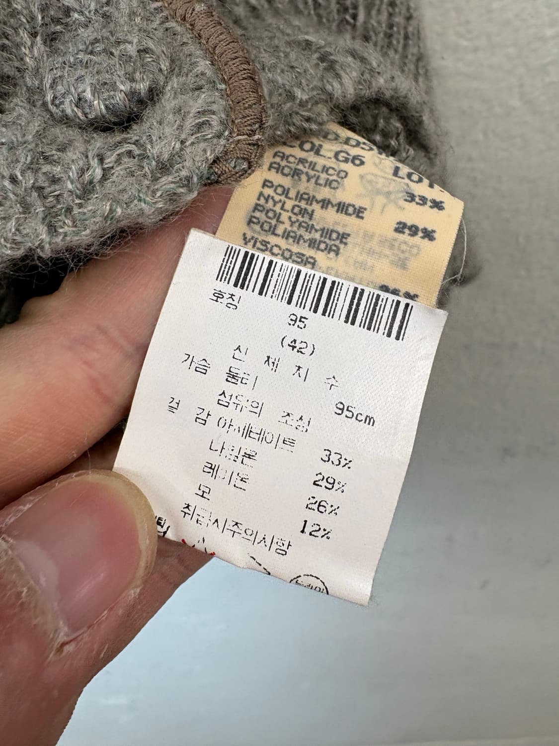 아르마니진 90s 빈티지 버튼 니트 베스트 상품이미지7