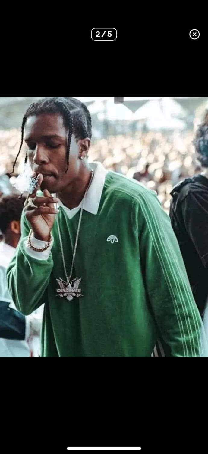 아디다스 알렉산더왕 벨루어 긴팔 그린 상품이미지6