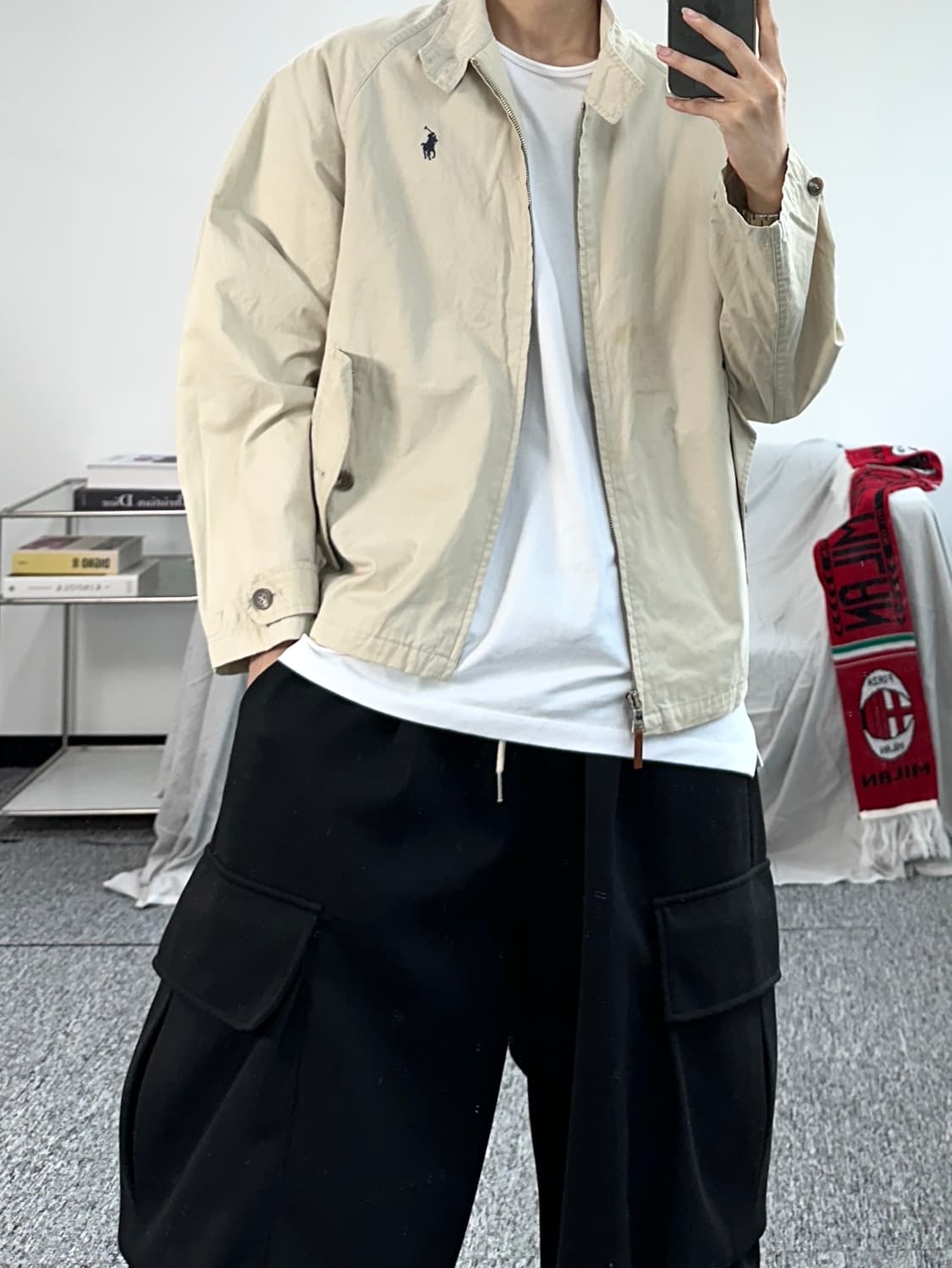 폴로 랄프로렌 바라쿠타 블루종 자켓 M 상품이미지3