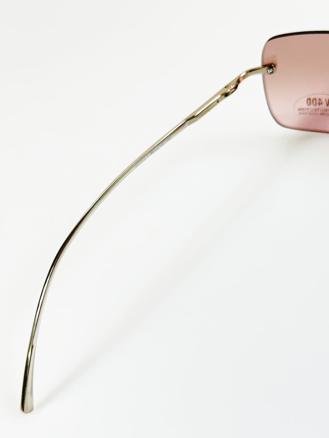 90s UNOSOLEIL 무테 스퀘어 틴트 빈티지 선글라스 상품이미지7