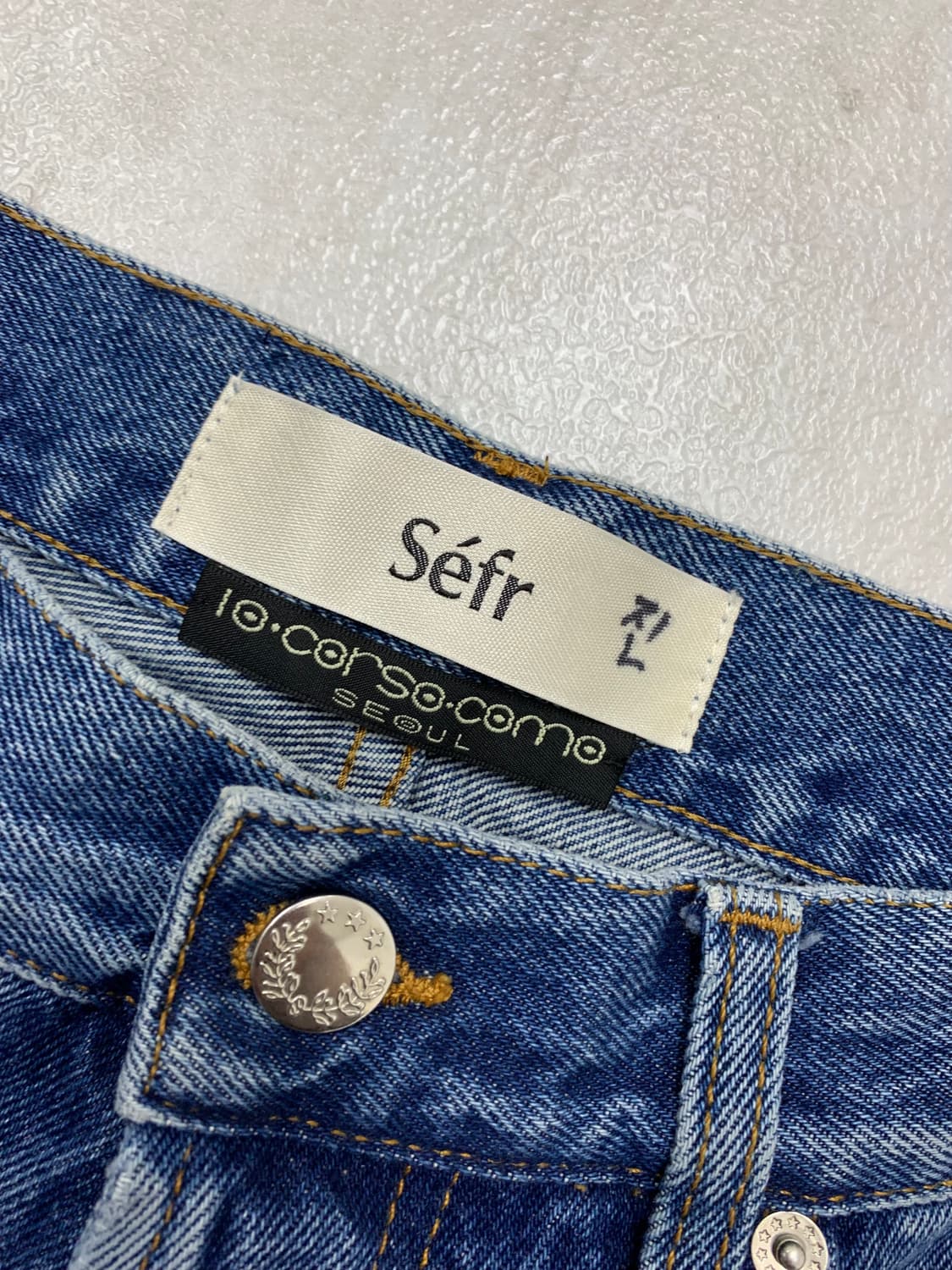 Sefr 데님 스트라이프 팬츠 #655 상품이미지4