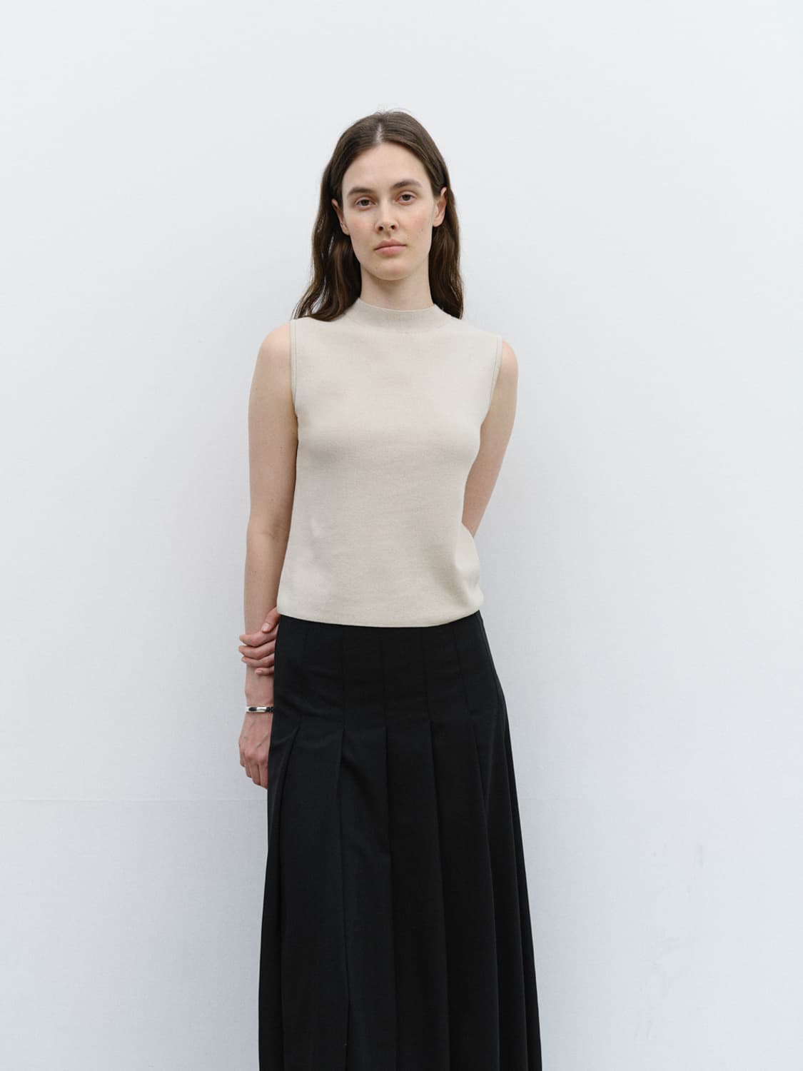 르에떼 맥시 플리츠 스커트 maxi pleated skirt 상품이미지2