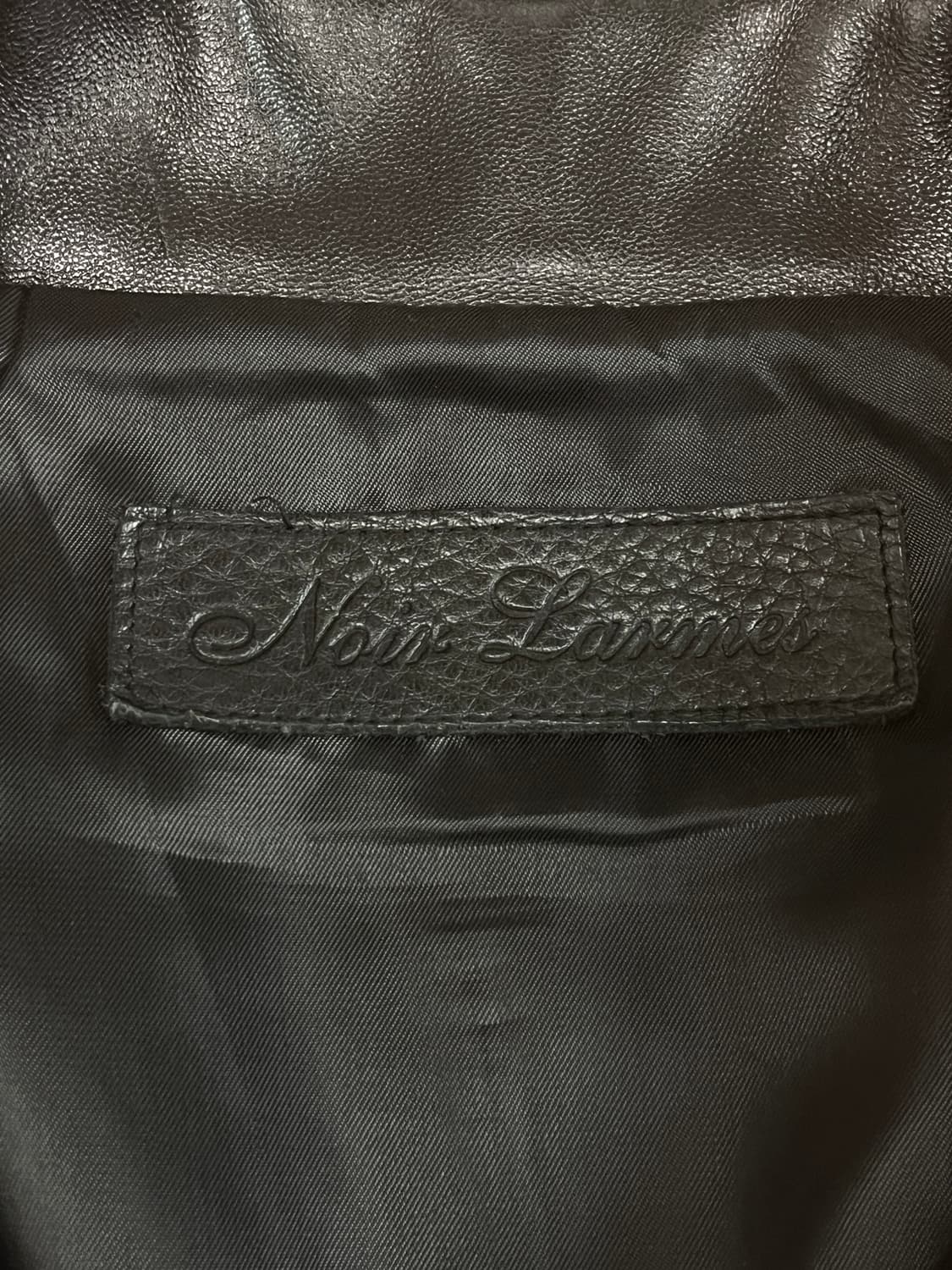 [48] 느와르라르메스 램스킨 블랙 더블 라이더 자켓 상품이미지3